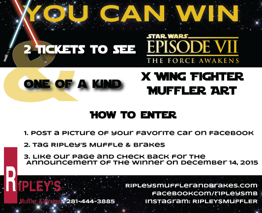 Star Wars X-Wing Muffler Art Prize for Facebook Contest